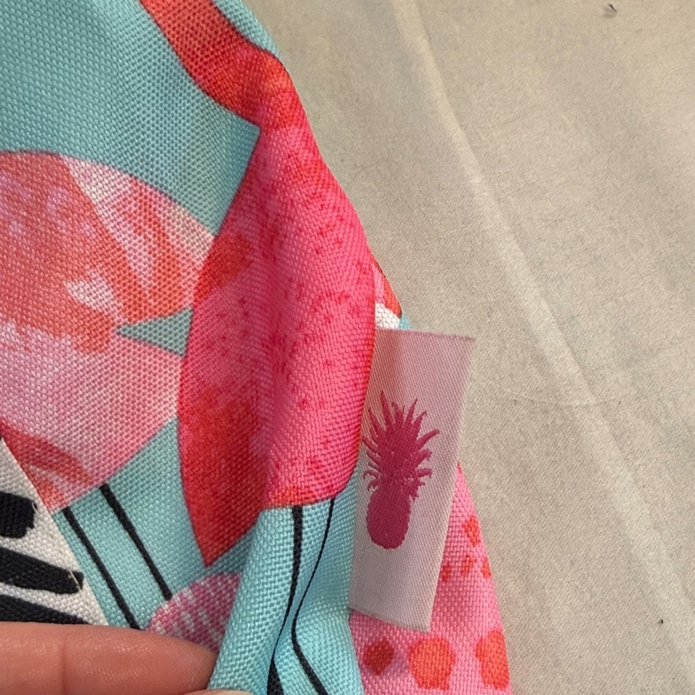 ⭐️ Flamingo Print Tote Bag - Pink and Blue - Picture 2 of 6
